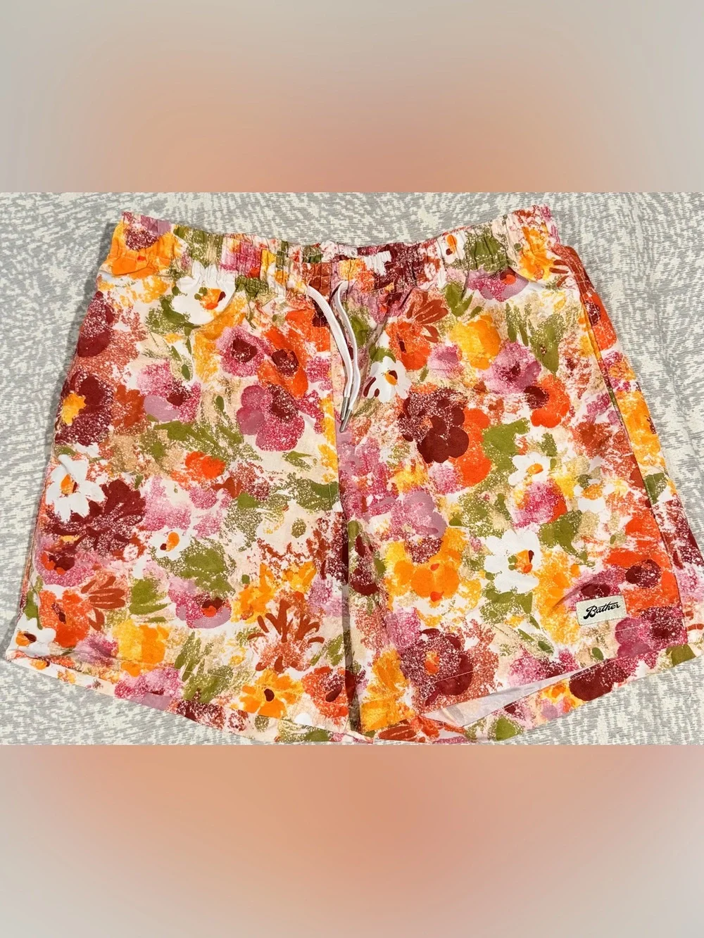 Bather /// Men’s “New Resort Style ‘22” Floral 5.5” Swim Trunks - Size Medium